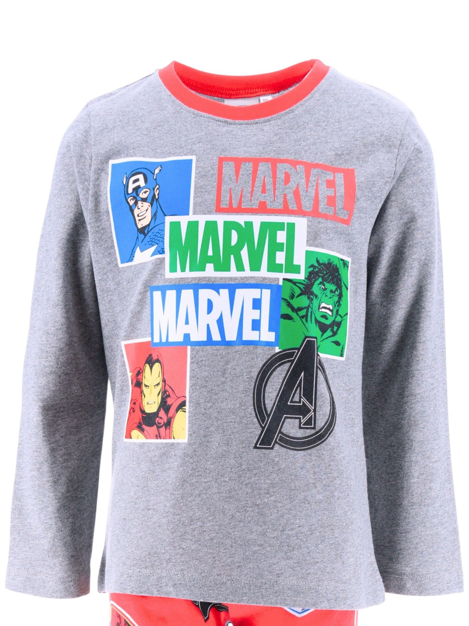 The AVENGERS Schlafanzug Marvel (2 tlg) Kinder Pyjama langarm Gr. 104 - 140 cm