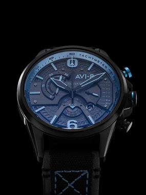 AVI-8 Chronograph AVI-8 AV-4056-0A Herrenuhr Hawker Harrier Dual Ret