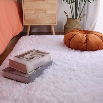 Teppich Flauschiger Hochflorteppich Flauschiger Wohnzimmerteppich, EBUY