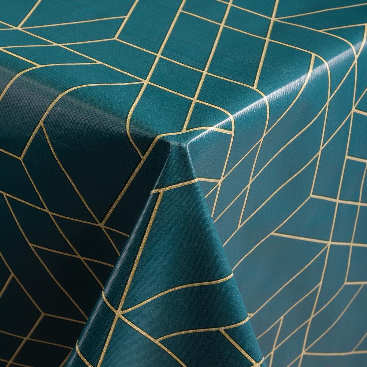 DéVa Tischdecke DéVa Wachstuchtischdecke "grafisch grün" günstig online kaufen