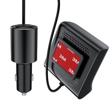 Acefast Zigarettenanzünder-Verteiler Autoladegerät 90W / 3x USB / Zigarettenanzünderbuchse Schwarz