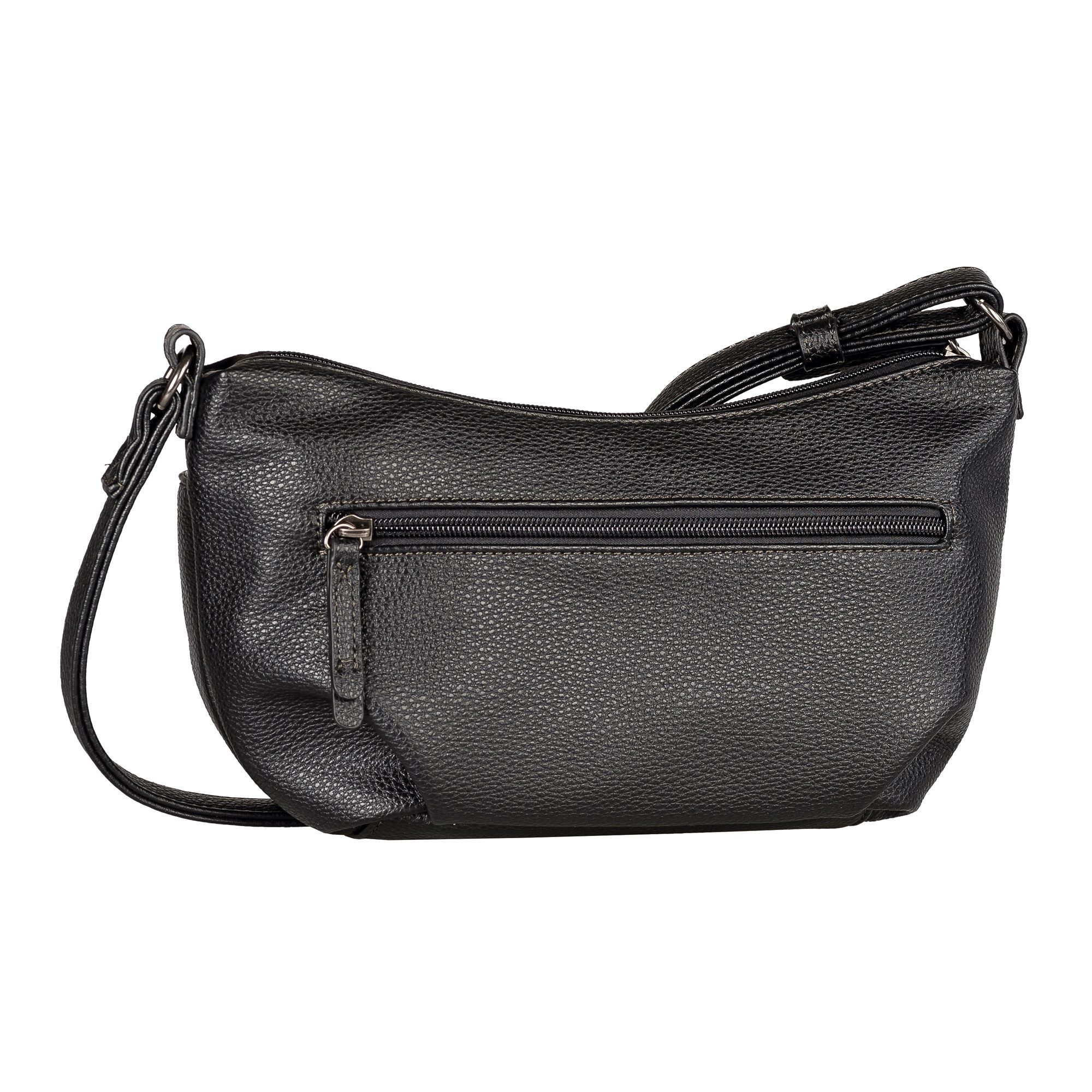 TOM TAILOR Handtasche Miha, weiches Veloursimitat mit soft genarbtem Lederimitat und viel Platz