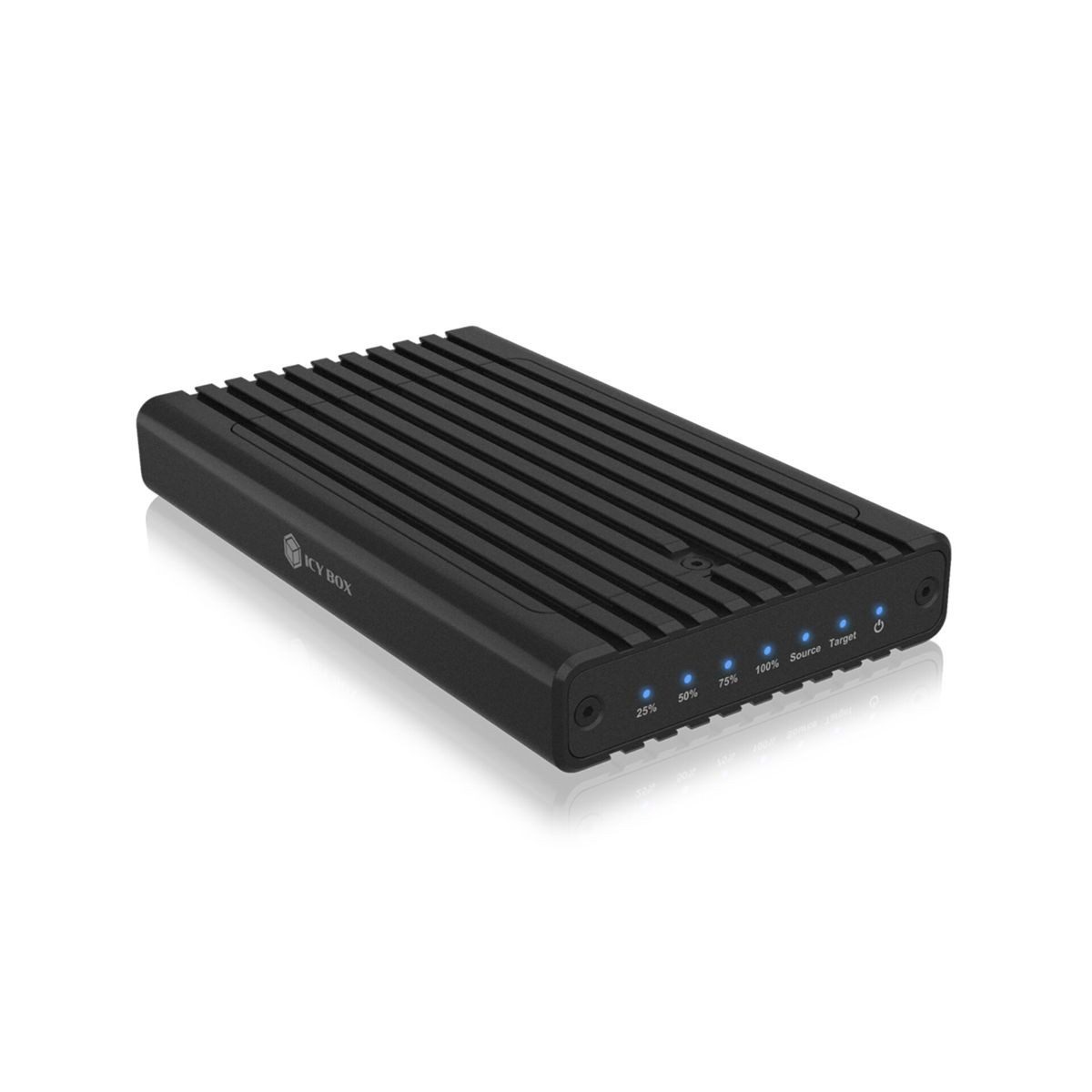 ICY BOX Festplatten-Gehäuse IB-2817MCL-C31 Gehäuse Klonfunktion M2 NVMe SSD