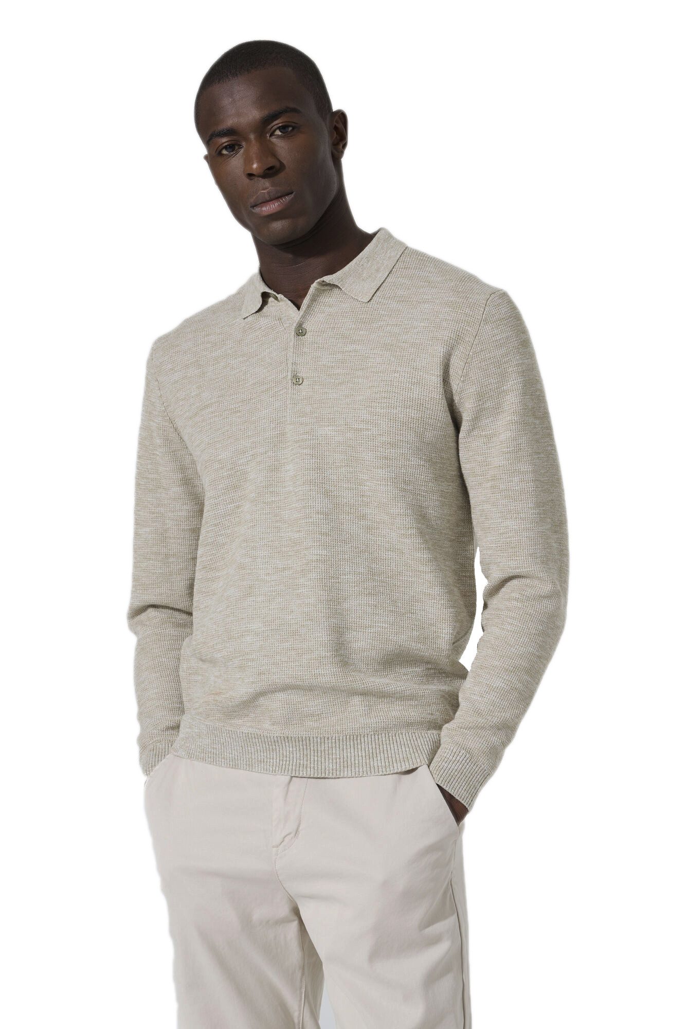 Polokragenpullover Garcia Herren Strickpolo langarm