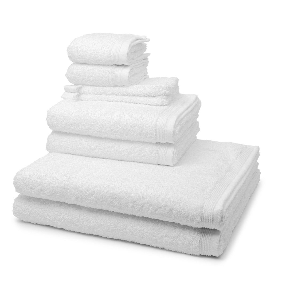 Möve Handtuch Set Superwuschel, Walkfrottee (Spar-Set, 8-St), 2 X Wasch- 2 X Gäste- 2 X Dusch- 2 X Handtuch im Set - Baumwolle