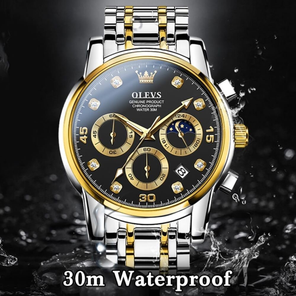 Tidy Quarzuhr Herrenuhr Bicolor Silber /Gold günstig online kaufen