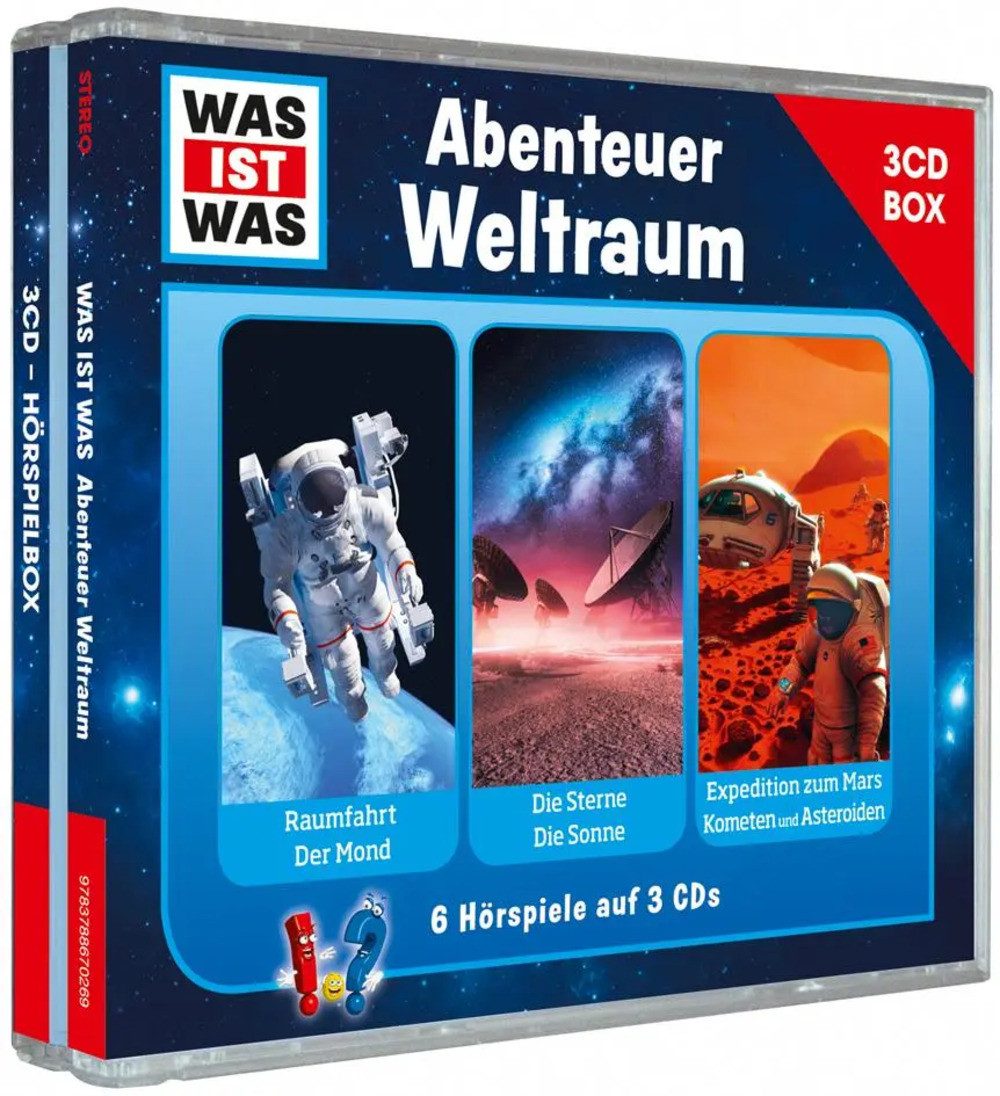 Hörspiel WAS IST WAS 3-CD-Hörspielbox Abenteuer Weltraum