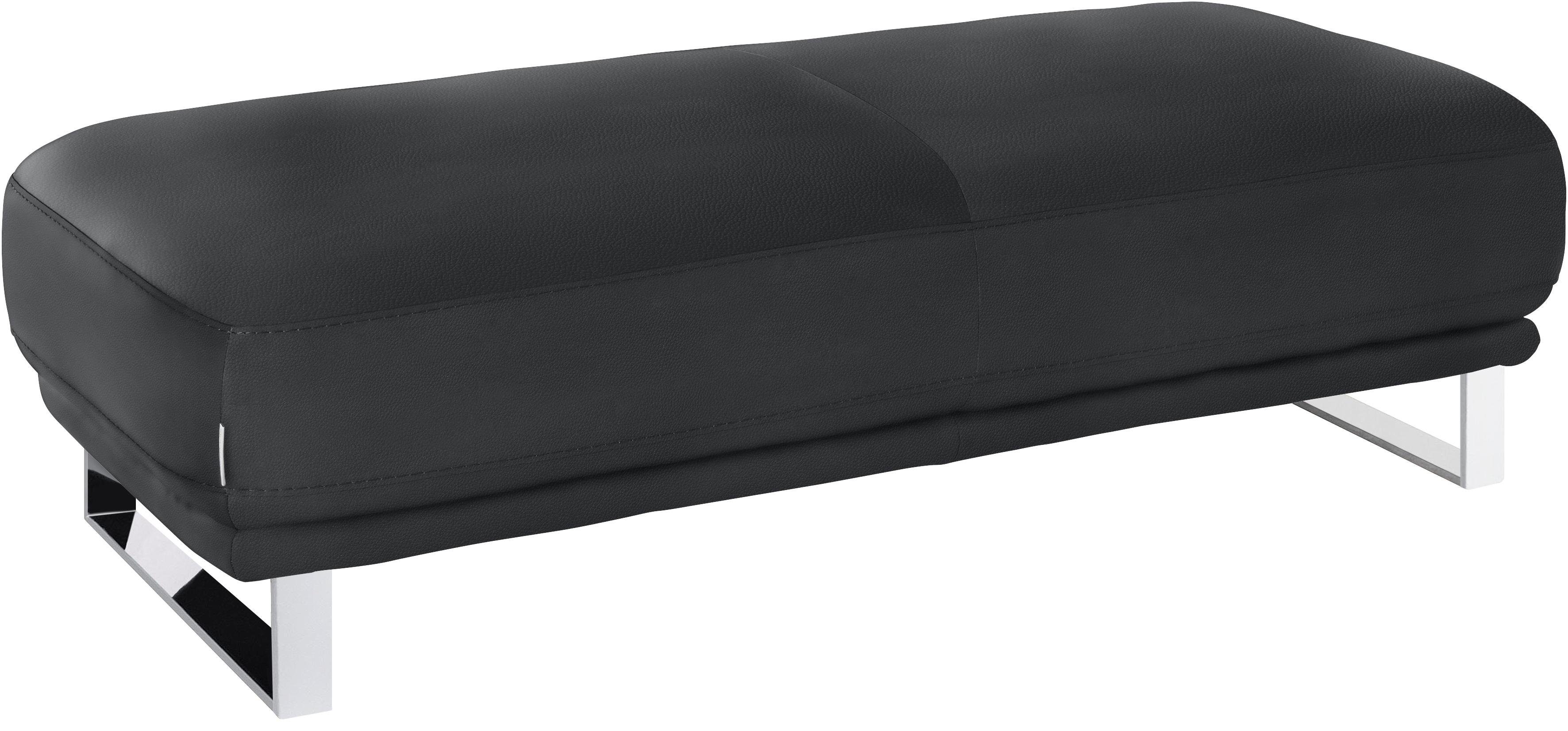 W.SCHILLIG Hocker montanaa, mit Metallkufen in Chrom glänzend, Breite 141 cm