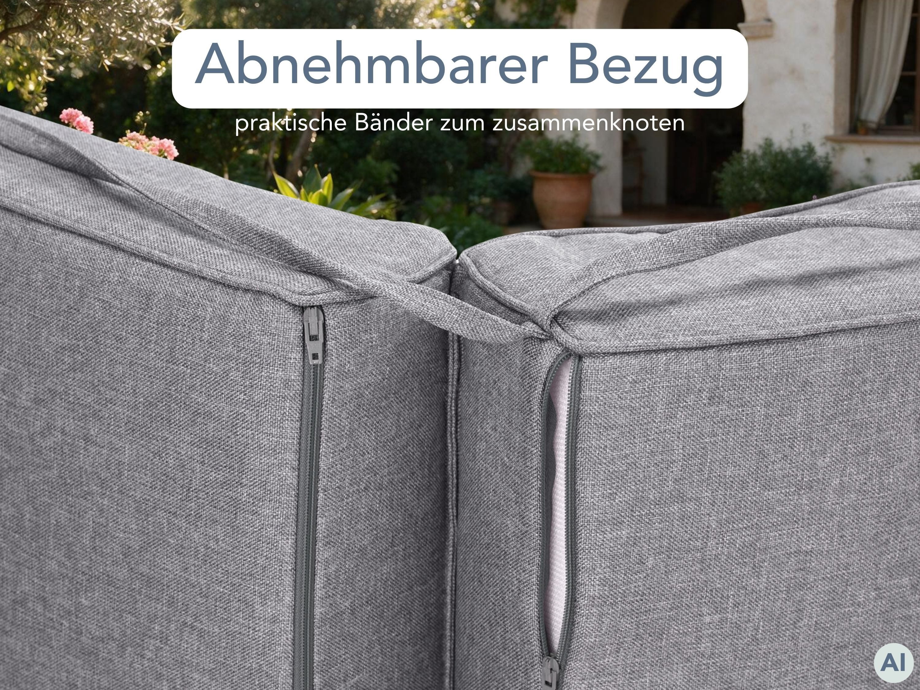 XDREAM Liegenauflage XXL, extra dicke Auflage für Gartenliege und Sonnenliege, (1 St), indoor & outdoor, waschbar, ca. 200 x 60 x 10 cm