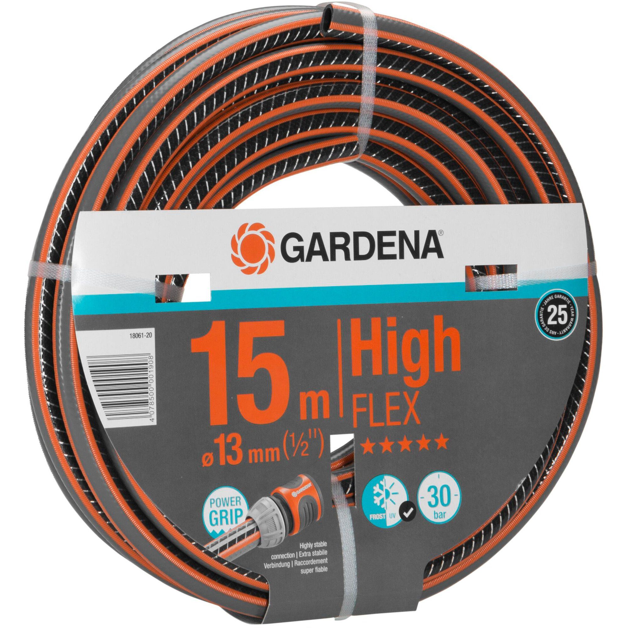 GARDENA Gartenschlauch GARDENA Comfort HighFLEX Schlauch 13mm (1/2), (15