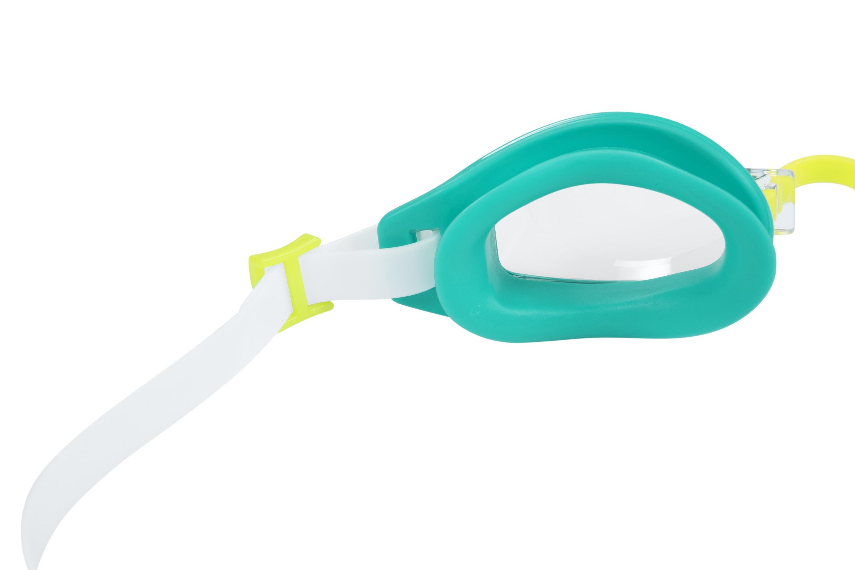 Bestway Schwimmbrille Aqua Burst Essential™ Schwimmbrille ab 7 Jahren, (Packung, Verstellbarer Nasenbügel + verstellbares Silikon-Kopfband), 100% latexfrei