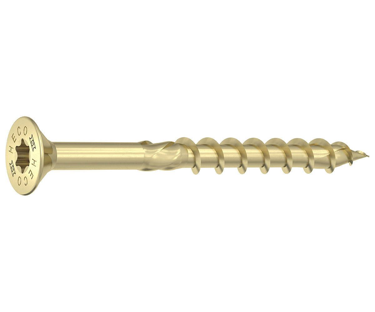 HECO Schrauben Holzbauschraube TOPIX-plus Holzbauschraube, Senkkopf, HD-20, Teilgewinde, (200 St)