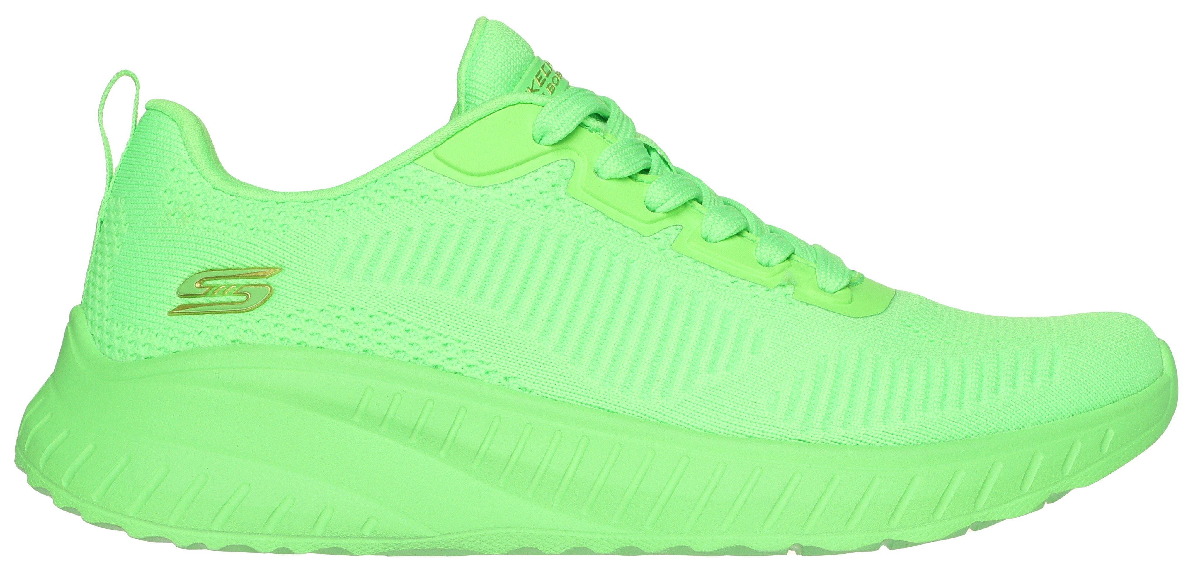 Skechers BOBS SQUAD CHAOS-COOL RYTHMS Sneaker, Knitwear-Sneaker, Schnürschuh in veganer Verarbeitung