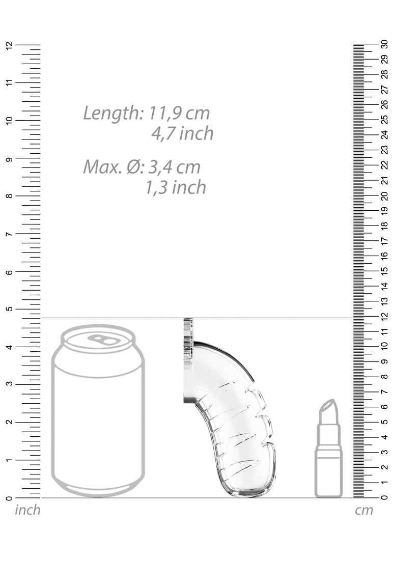 mit Peniskäfig anpassbarer Cage ManCage Chastity - Cock 16 - - Model Durchmesser Urethal - 4.5" Transparent,