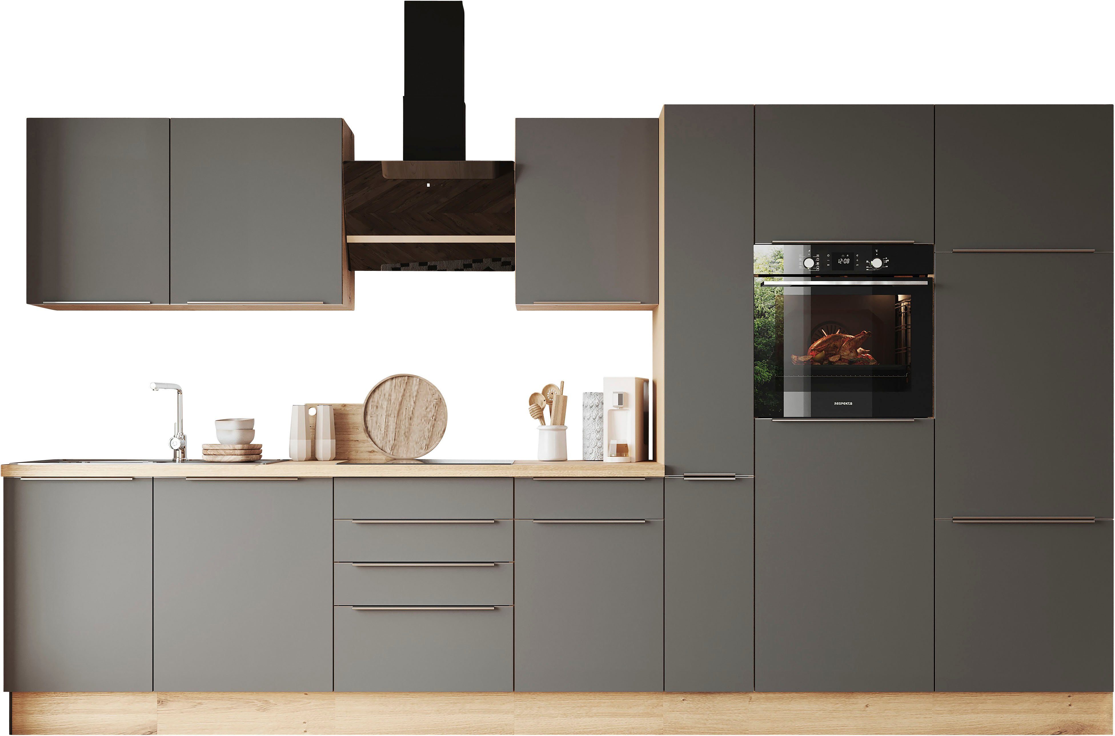 RESPEKTA Küchenzeile Safado aus der Serie Marleen, Breite 370 cm, mit Soft- günstig online kaufen