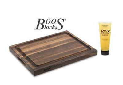 Boos Blocks Schneidebrett BOOS BLOCKS BLACK WALNUT Schneidebrett 51x38x4+ Pflegecreme #BB33