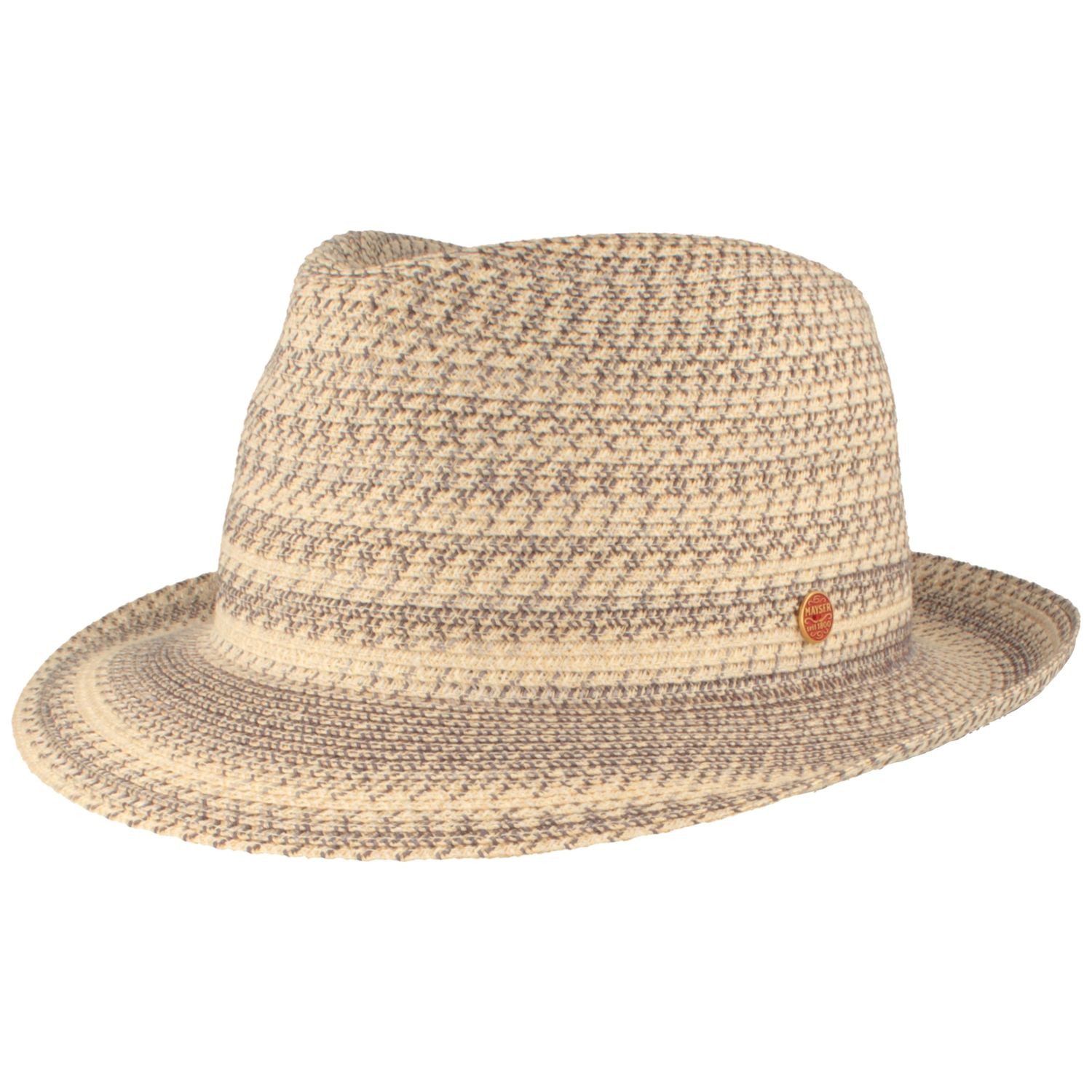 Mayser Strohhut Knautschbarer Trilby Maleo mit Borte