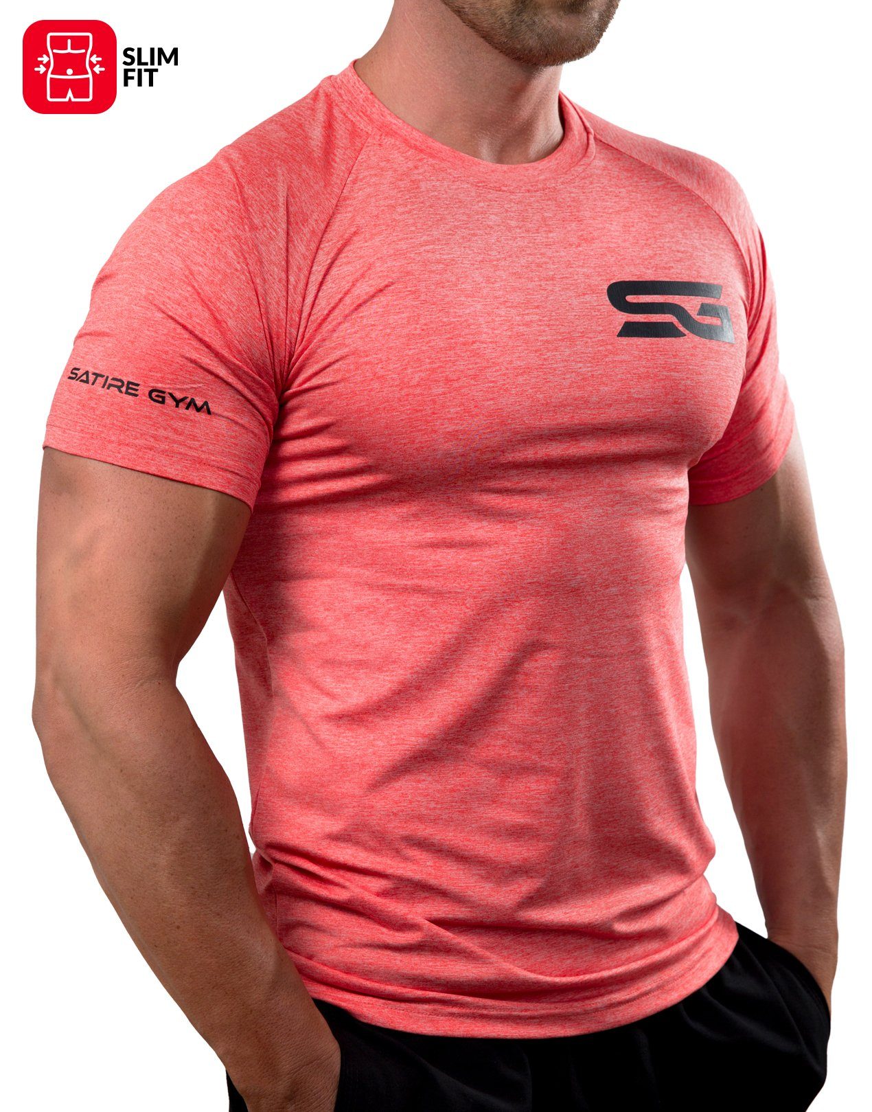 SATIRE GYM® Trainingsshirt »Workout Shirt Slim Fit« (1-tlg) online kaufen |  OTTO