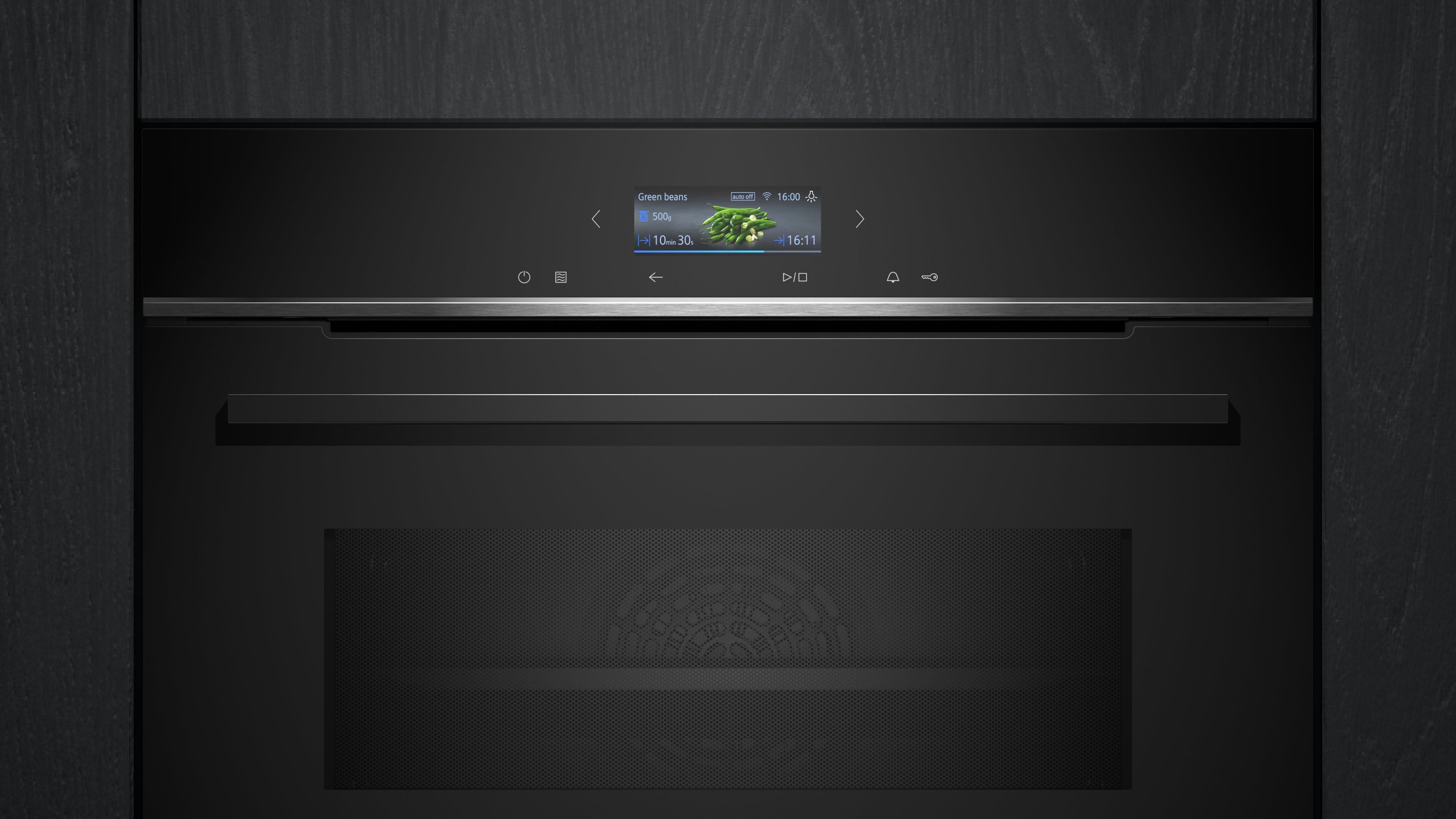 SIEMENS Backofen mit Mikrowelle iQ700 CM724G1B1, Hydrolyse, Intuitive Bedienung dank Touch-Navigation & Kochassistent