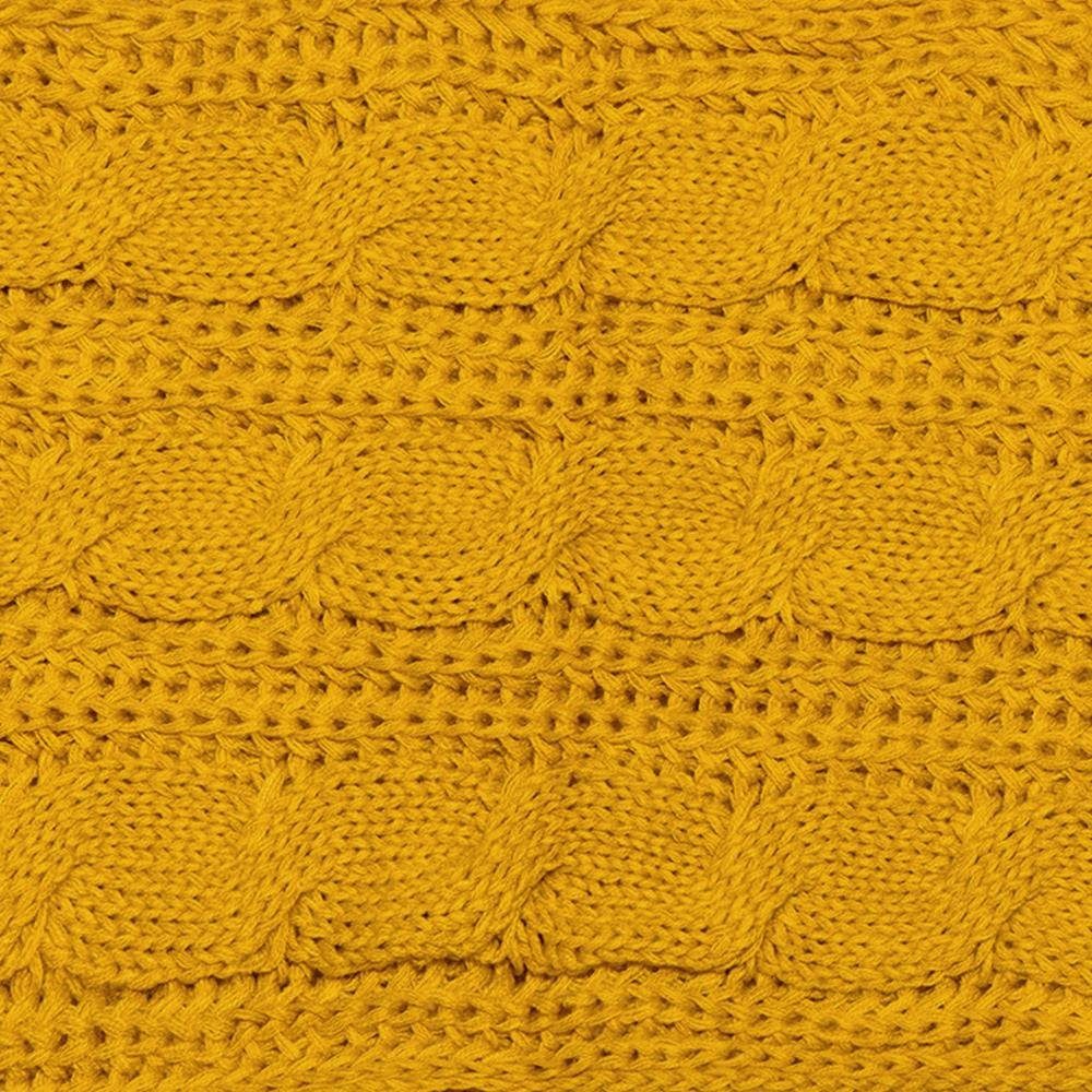 Schlauchschal, und warm weich, DonDon gelb Strickschal (1-St), Damen Schal Strickmuster Winterschal Schal,
