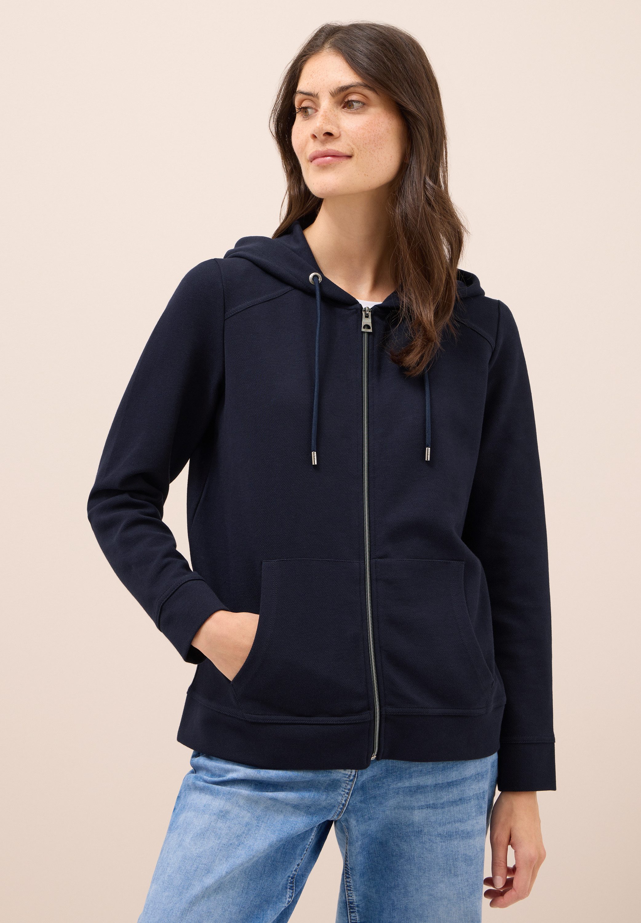 CECIL Sweatjacke mit Kapuze