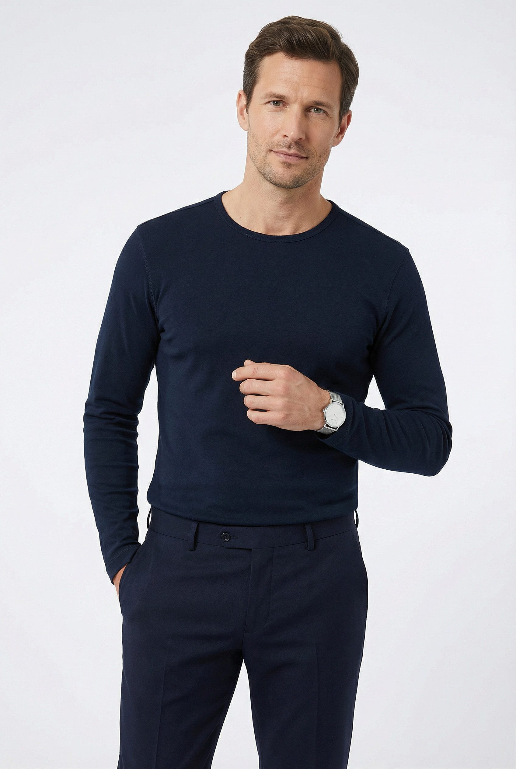 OLYMP Langarmshirt Casual