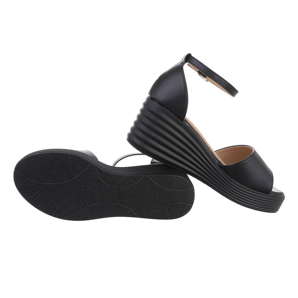 Ital-Design Damen Freizeit Plateausandaletten Keilabsatz/Wedge Keilsandalet günstig online kaufen