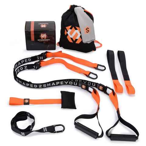 Septagon Sports Trainingshilfe Slingtrainer Septagon Sports® Premium Set V.2024 Schlingentrainer, mit Türanker Sportgerät für zu Hause komplettes Set mit Extras