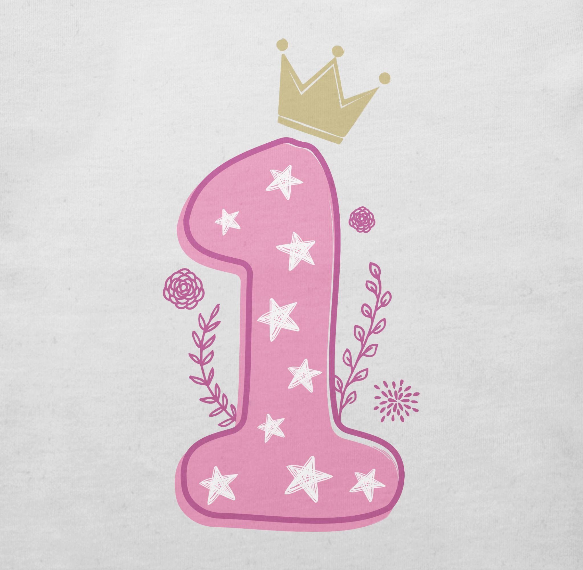 Baby-T-Shirt "1. Geburtstag" Mit Herz – Süßes Rosa Für Mädchen & Jungen