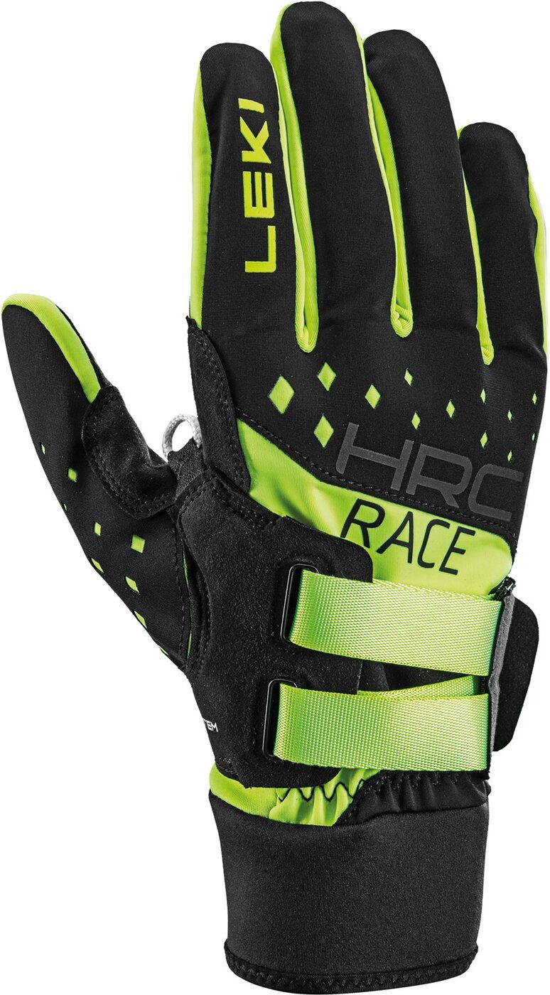 Leki Skihandschuhe HRC Race Shark 629 schw.-neongelb