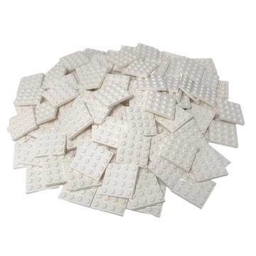 LEGO® Spielbausteine LEGO® 4X4 Platten Bauplatten Weiß - 3031 NEU! Menge 75x, (Creativ-Set, 75 St), Made in Europe