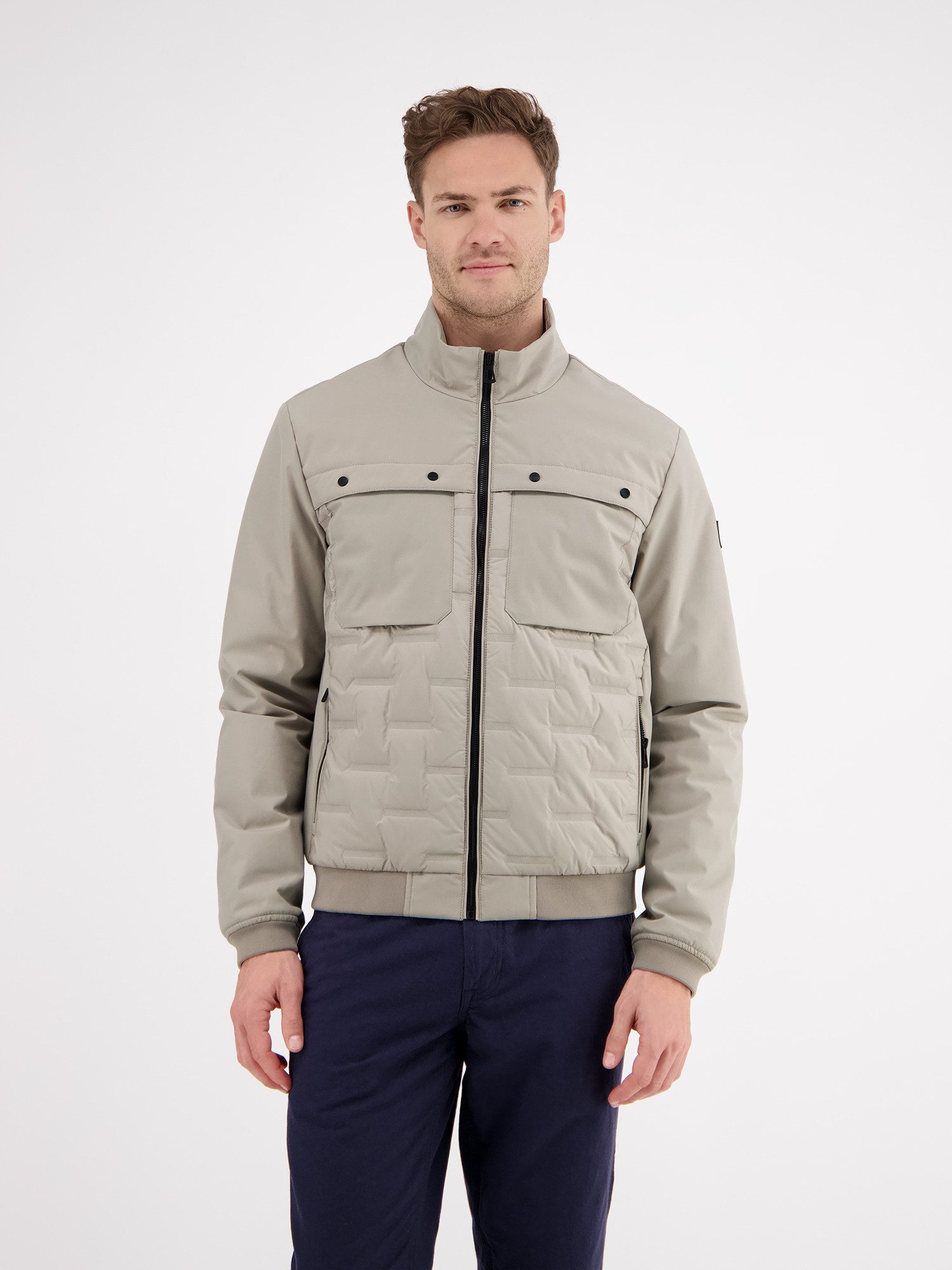 LERROS Steppjacke "LERROS Sportiver Blouson, gesteppt" ohne Kapuze Wasser- günstig online kaufen