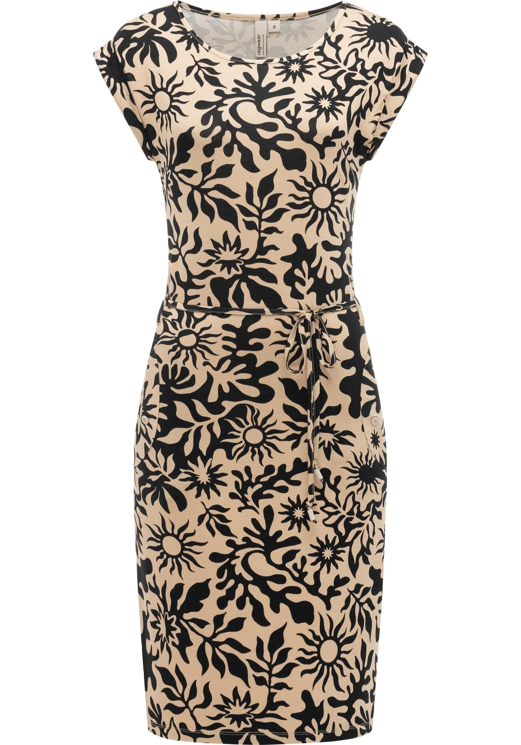 Ragwear Sommerkleid Taggien Print Leichtes, bequemes Midikleid mit Muster