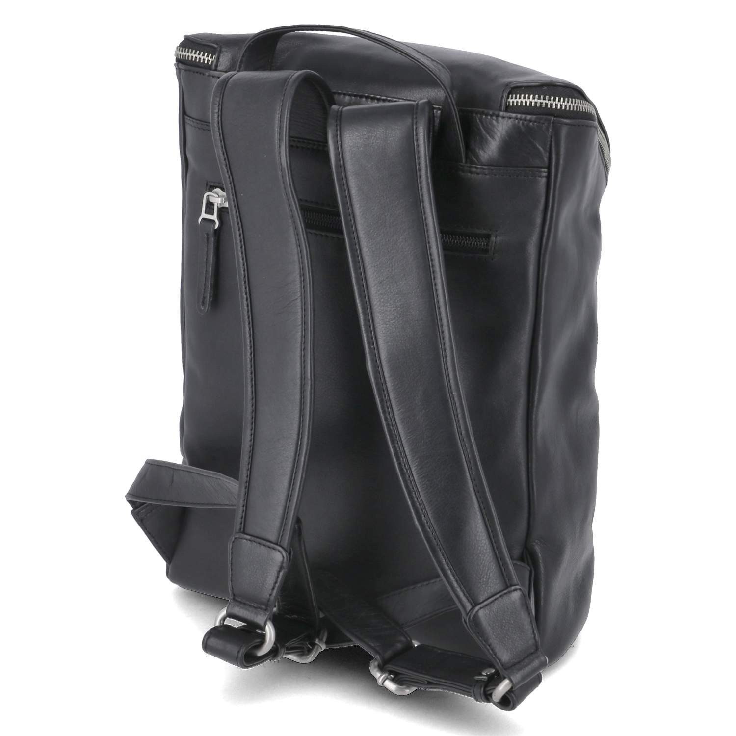 Beliana Cityrucksack Beliana BEL5473-01 Rucksäcke Glattleder black