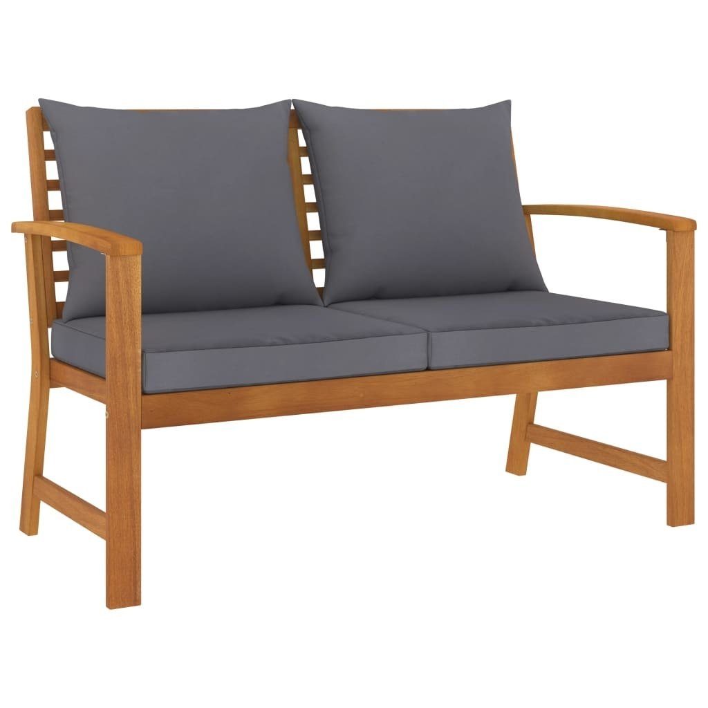 vidaXL Gartenbank aus Akazienholz in braun (BxHxT: 120x81x60,5 cm)