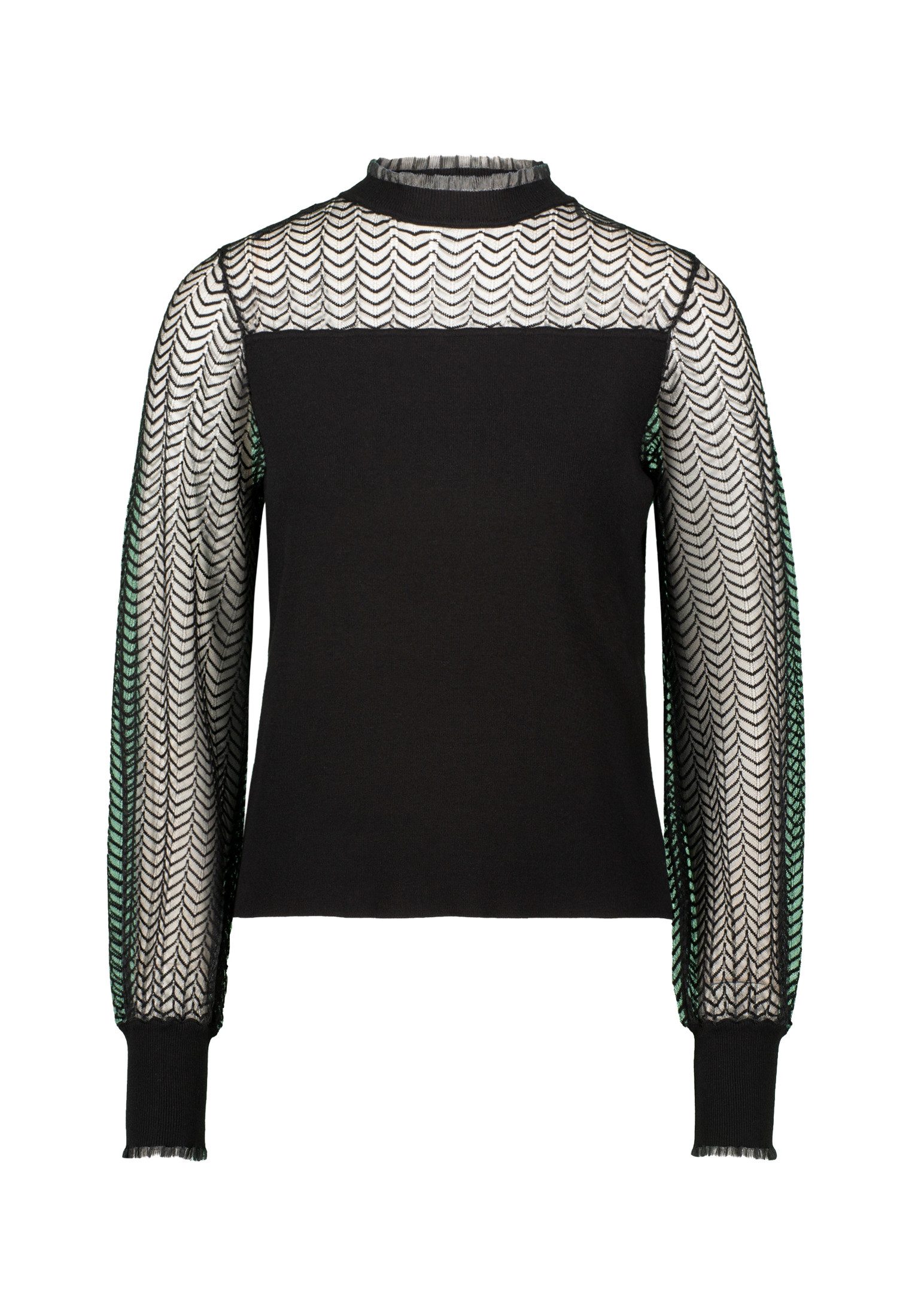 Zero Strickpullover Damen Pullover mit transparenten günstig online kaufen