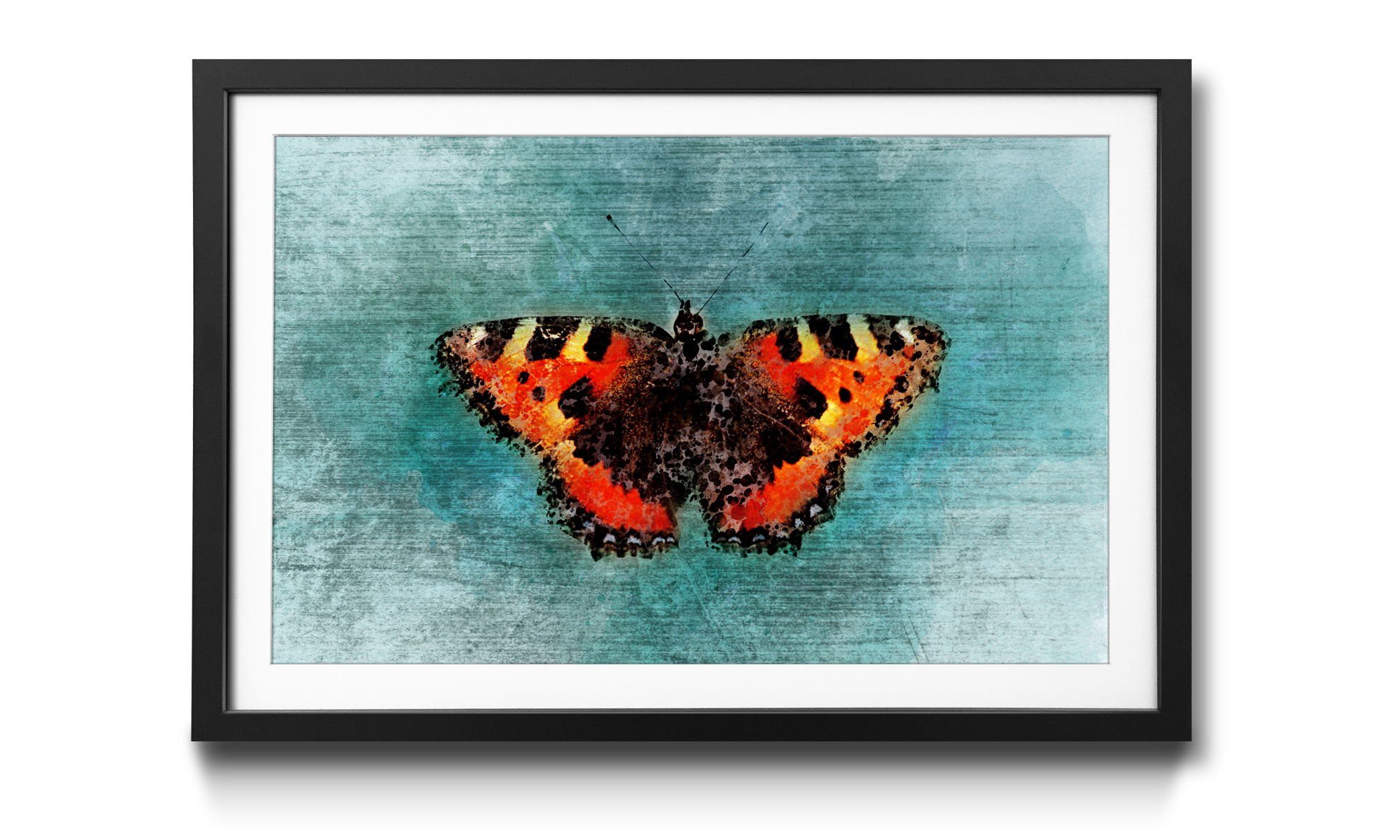 WandbilderXXL Bild mit Rahmen Airily, Schmetterling, Wandbild, in 4 Größen erhältlich