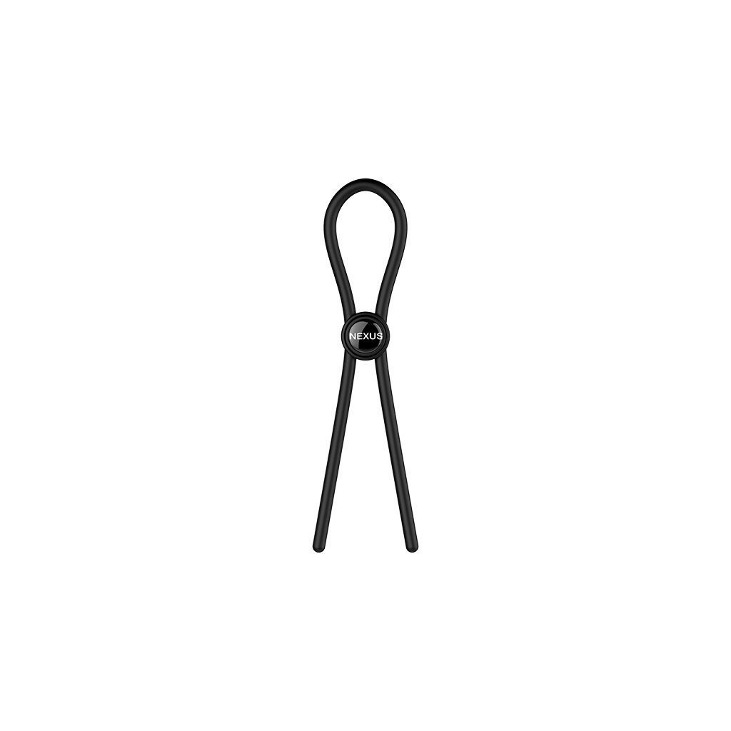 NEXUS Penisschlaufe Nexus Forge Single Adjustable Lasso Silicone Cock Ring Black