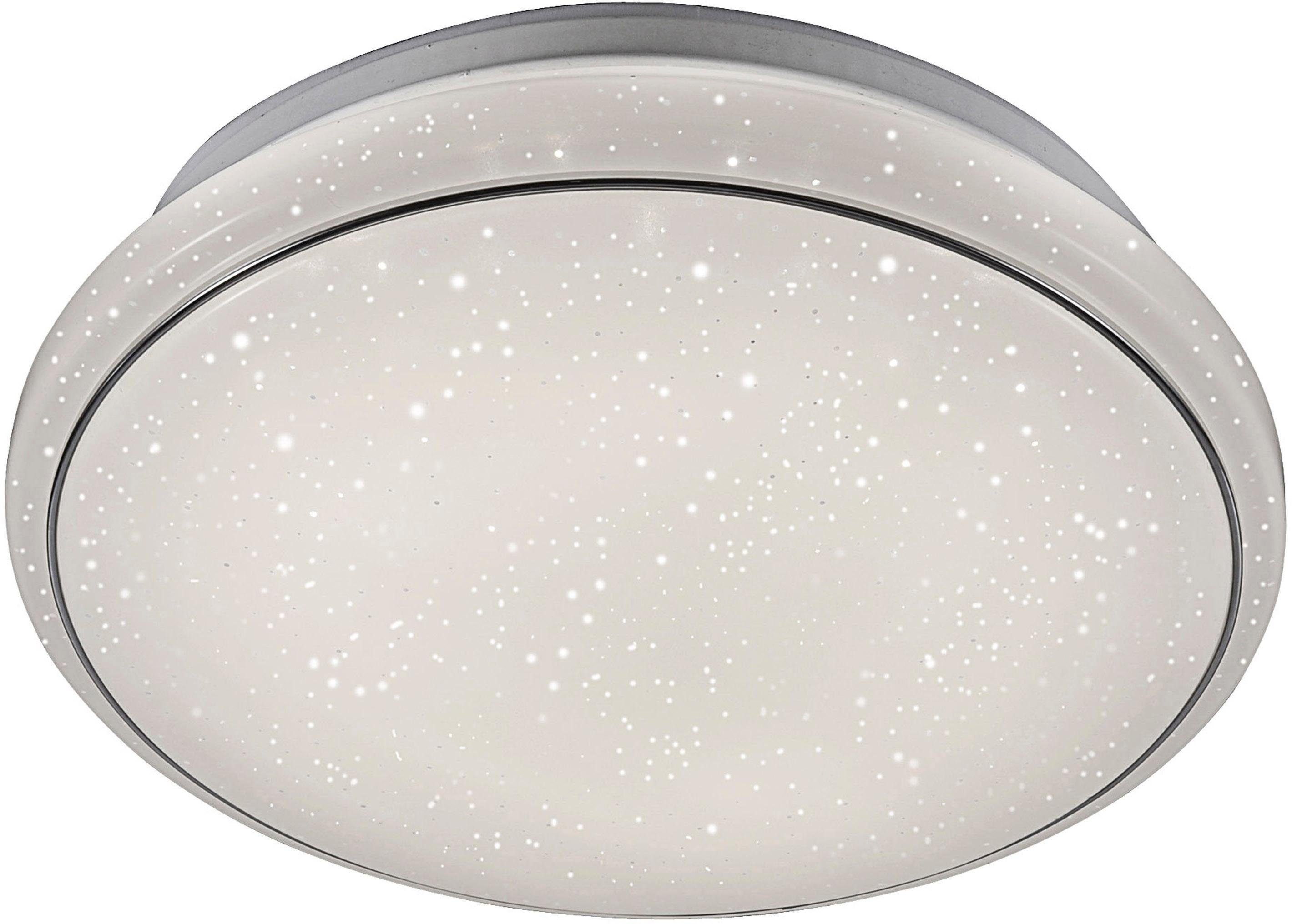 JUST LIGHT Deckenleuchte JUPITER, Dimmfunktion, Memoryfunktion, mehrere Helligkeitsstufen, LED fest integriert, Neutralweiß, Tageslichtweiß, Warmweiß, 3-Stufen CCT - Farbtemperaturregelung (3000K/4000K/5000K)