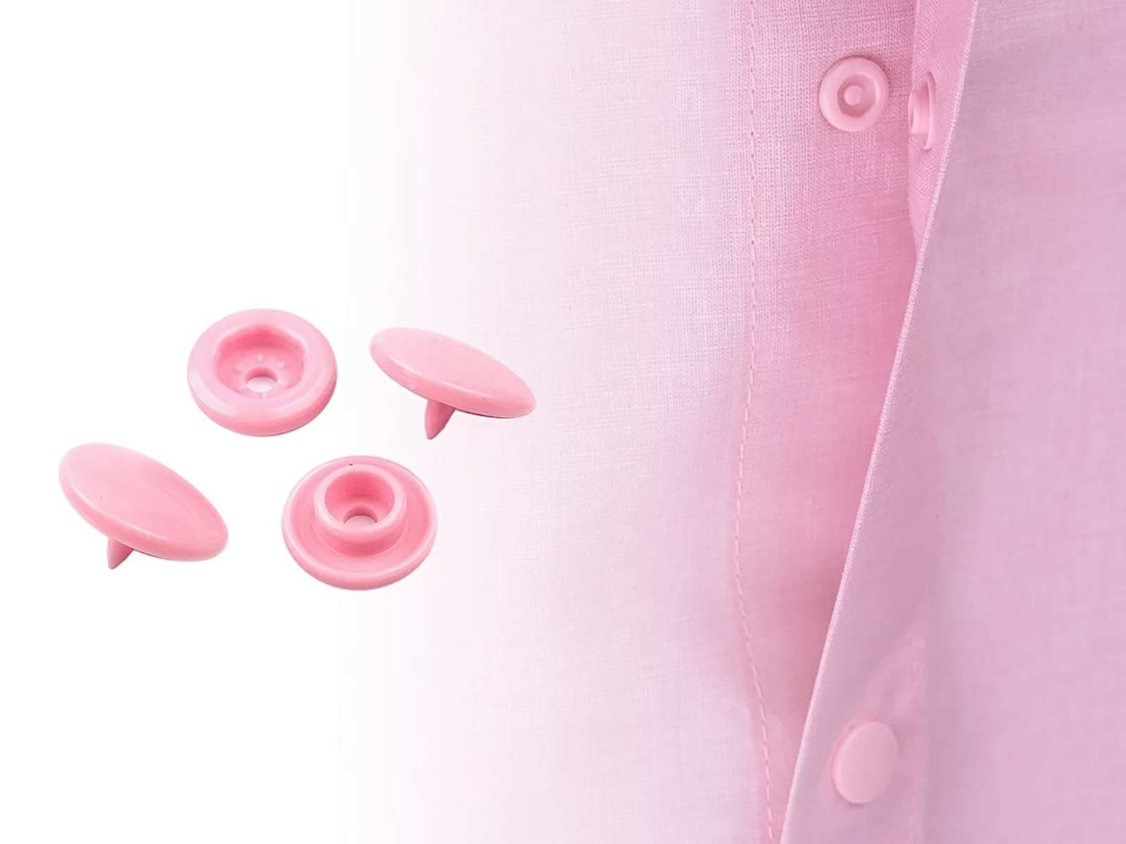 maDDma Druckknopf 50 Druckknöpfe rund Snaps Druckknopf Snap Button Knöpfe, 12mm