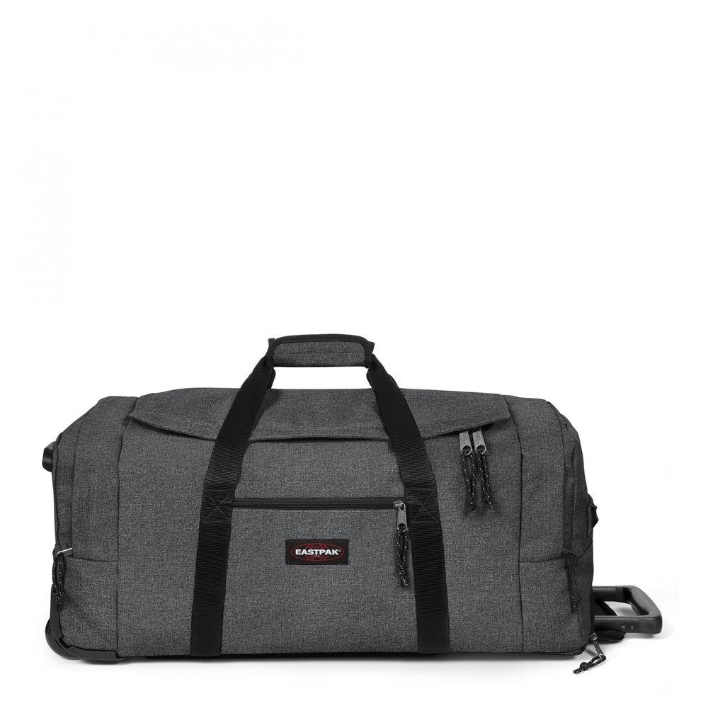 Eastpak Reisetasche Leatherface M + Rollkoffer 69 Black Liter Denim, LUGGAGE mit Rädern M WHEELED