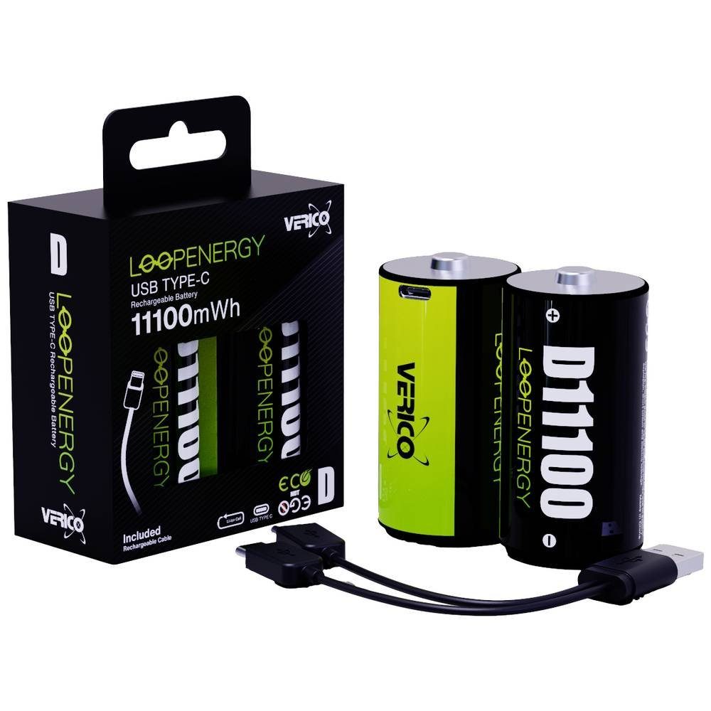Verico Mono D Akku 7400mAh 1.5V 2er 1BTOV-A5N0A2-NN Akku
