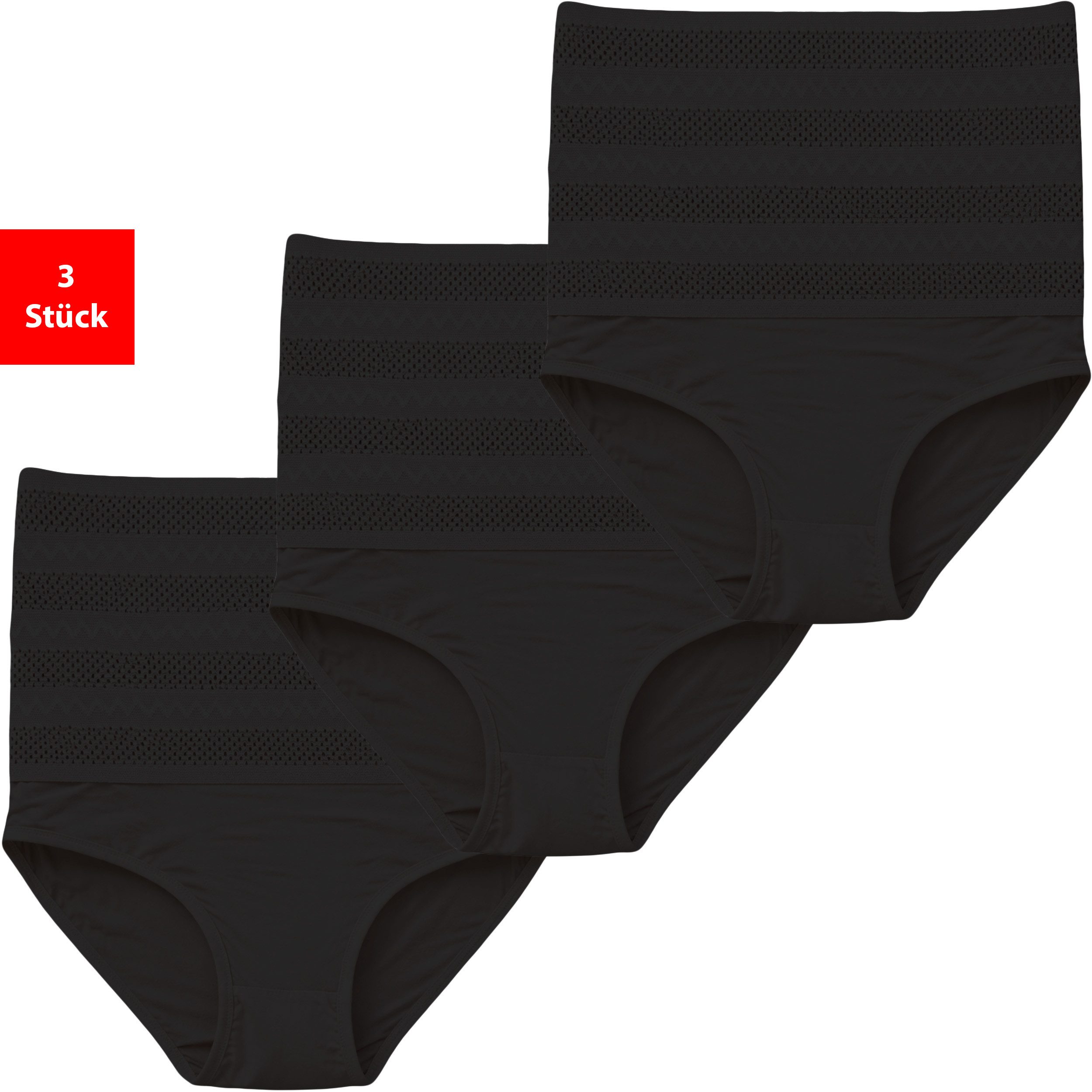 Fashionschmiede Shapingslip Shapewear Damen Unterwäsche Bauchweg 3er-6er Pack Shape Slips (Set, 3-St., 3er-Pack) Modellierung von Bauch und Taille, extra hoch