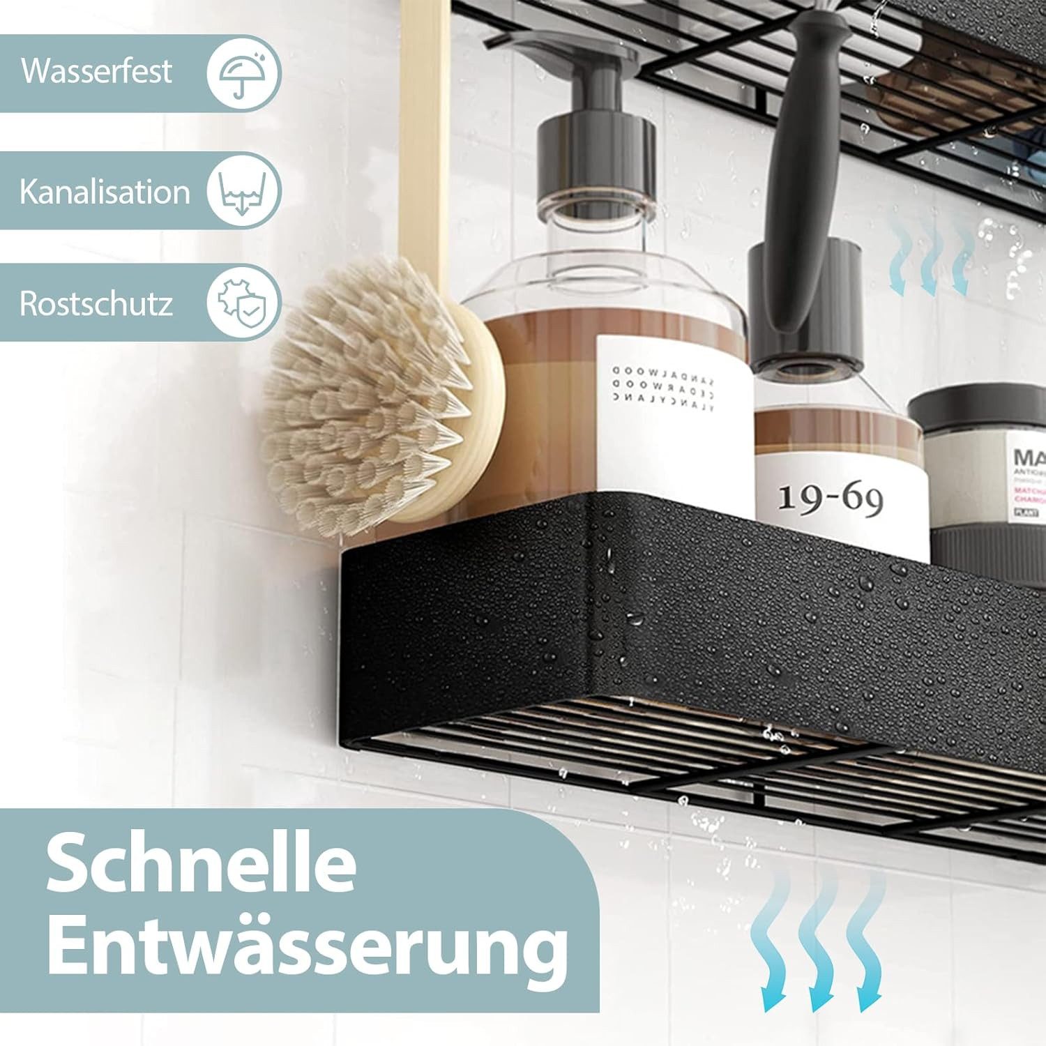 BlingBin Duschablage 2 Stück rostfreie Badezimmer günstig online kaufen