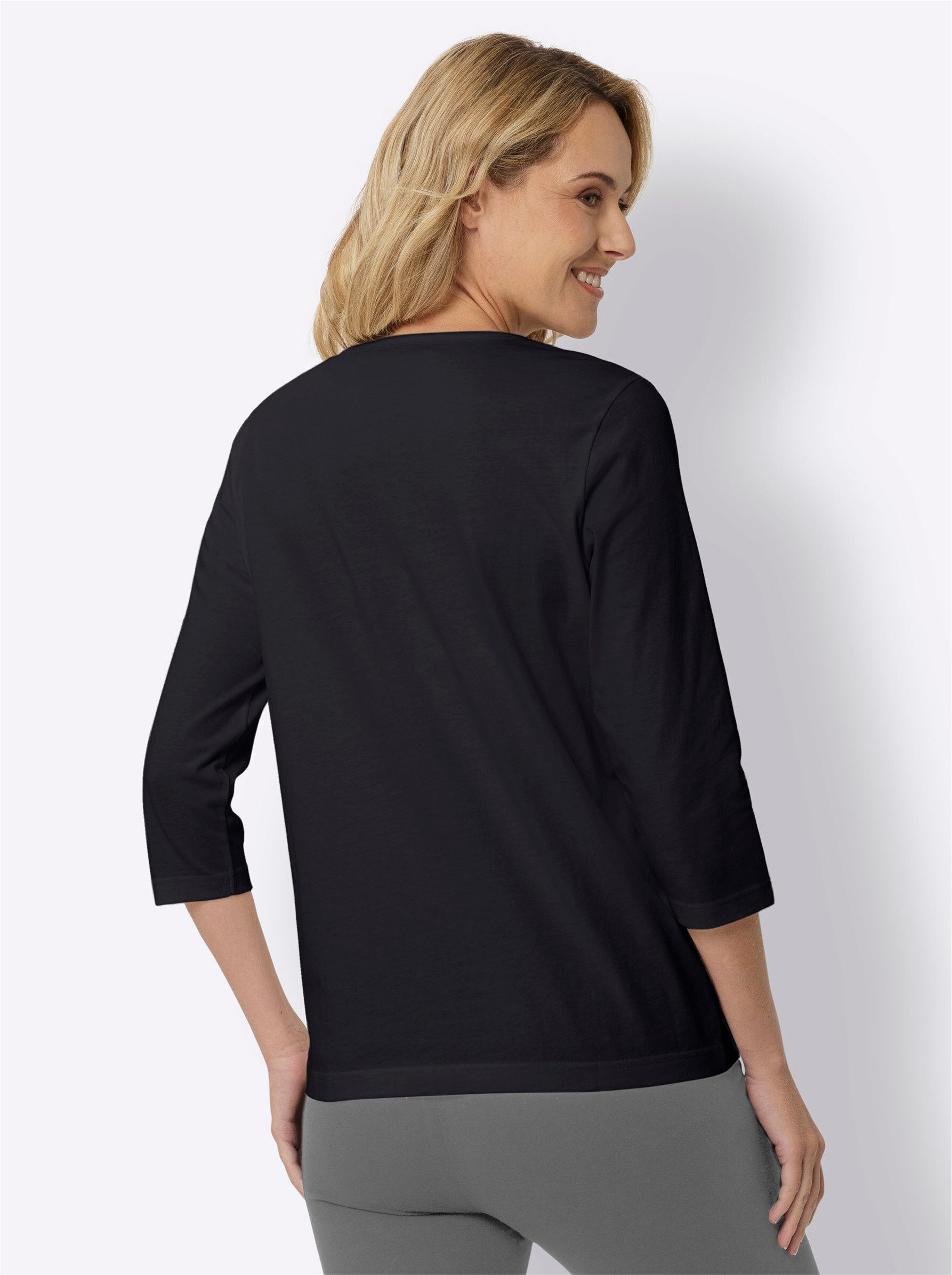 Classic Basics 3/4-Arm-Shirt "3/4-Arm-Shirt" 1 Stk. tlg. günstig online kaufen