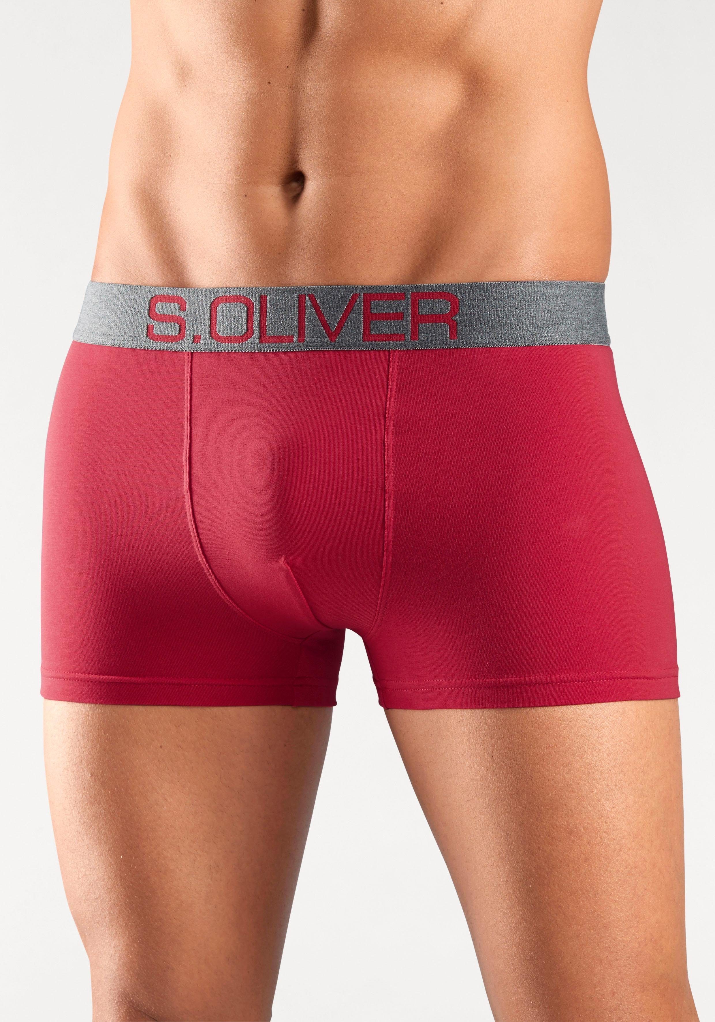 s.Oliver Boxer Boxershorts für Herren (Packung, 4-St) mit kontrastfarbenem Webbund – Bild 5 von 5