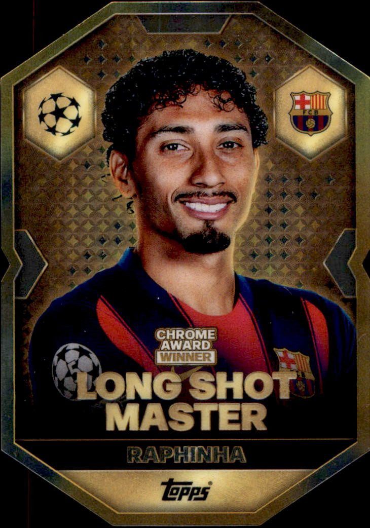 Topps Sammelkarte CA11 - Raphinha - Chrome Award Winner - 2025/2026