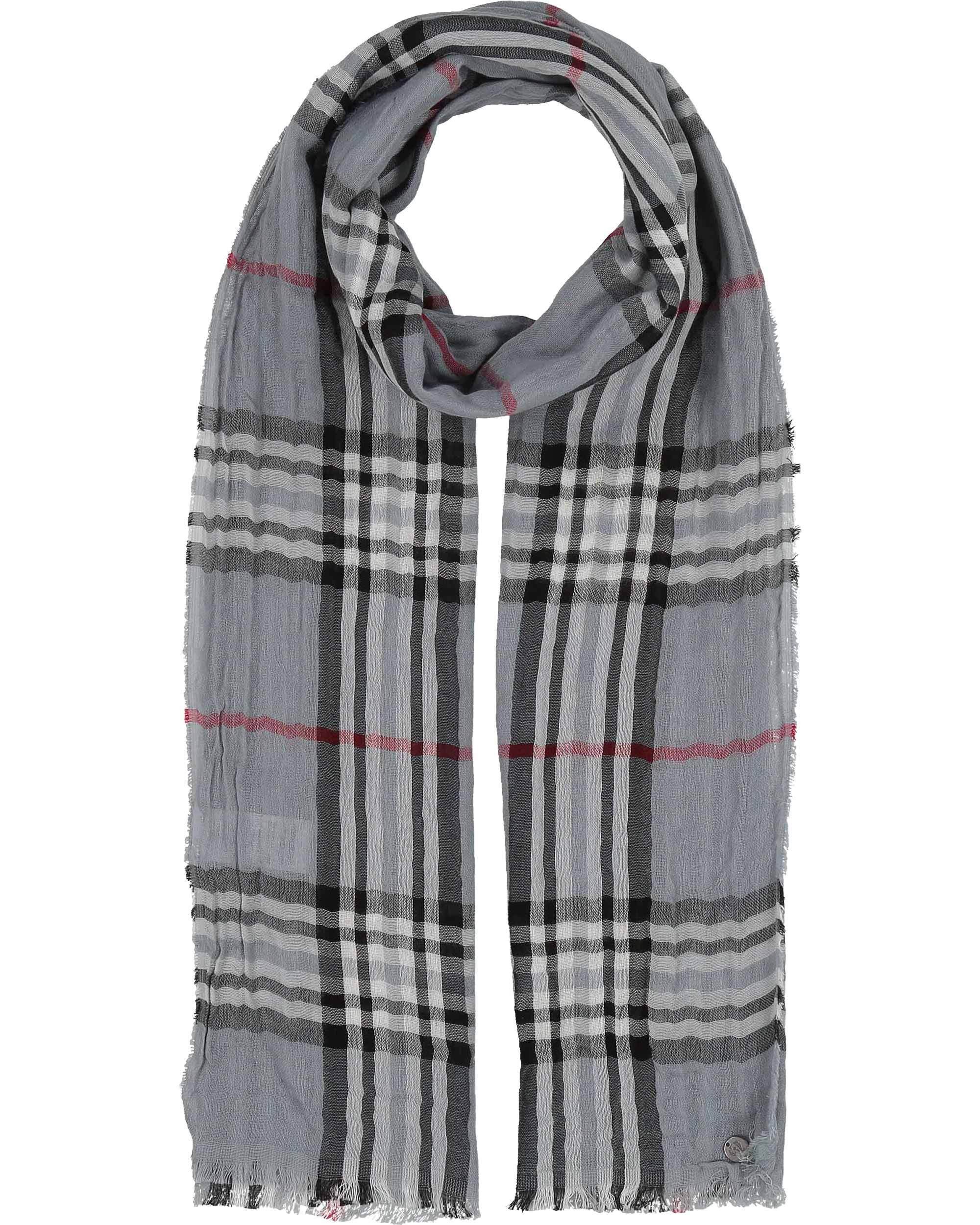 Modeschal Leichter Schal mit FRAAS Plaid Karo in Krepp-Optik