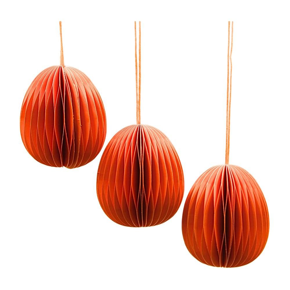 Dekohelden24 Dekofigur Honeycombs in verschiedenen Größen (Deko-Set, 3 St., Wabeneffekt), Hergestellt aus Seidenpapier, magnetisch