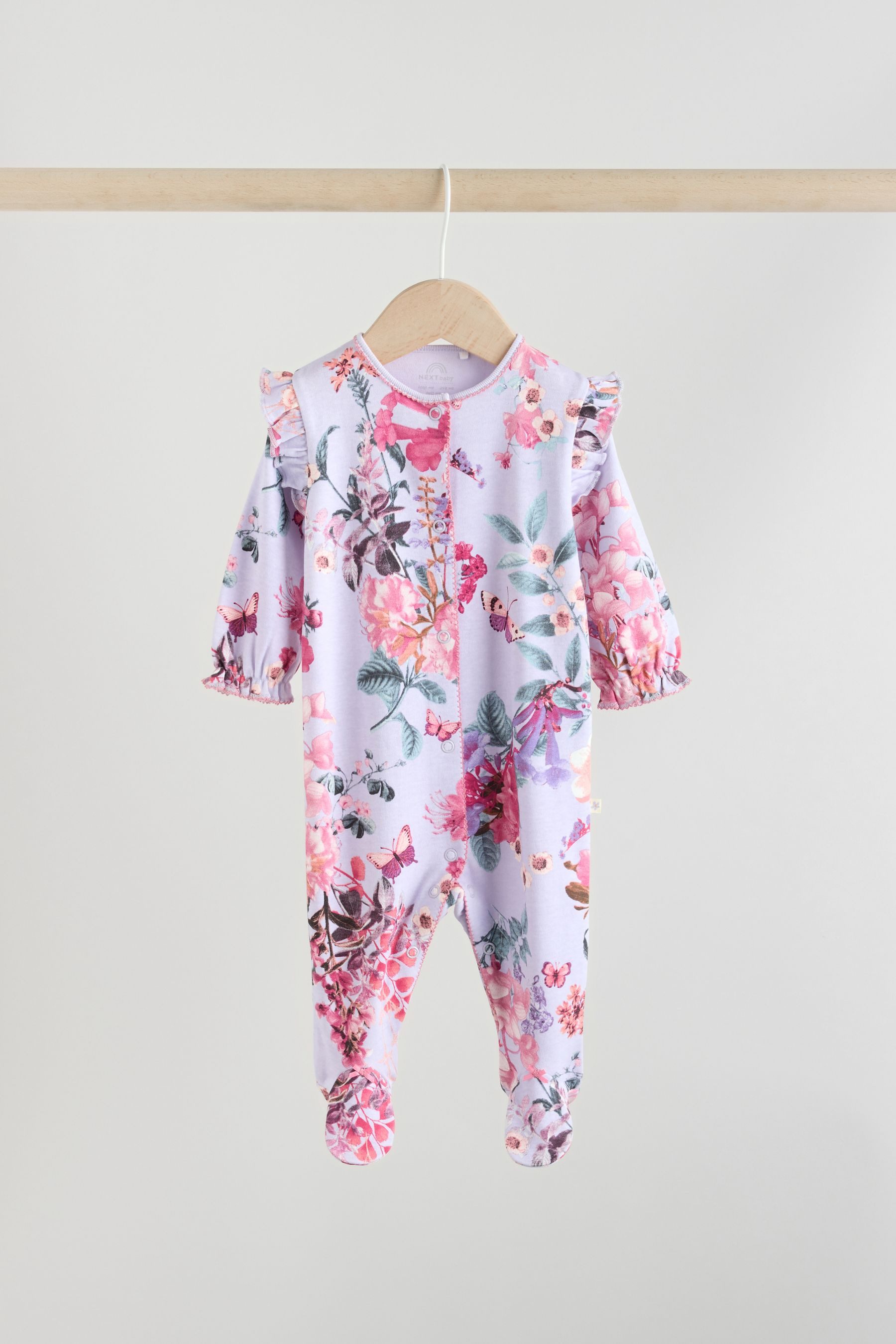 Next Schlafoverall Gerippte Babyschlafanzüge, 3er-Pack (3-tlg)